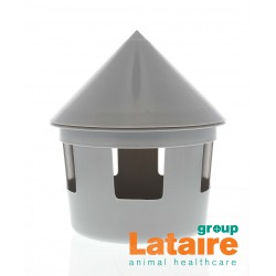 Plastic drinkpot standaard grijs 1 L