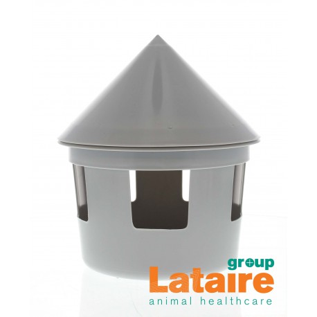 Plastic drinkpot standaard grijs 1 L