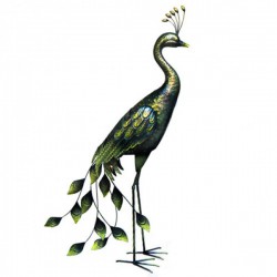 Antique Standing metal Peacock Primus