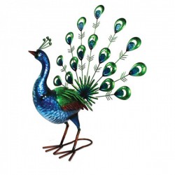 Antique Standing metal Peacock Primus