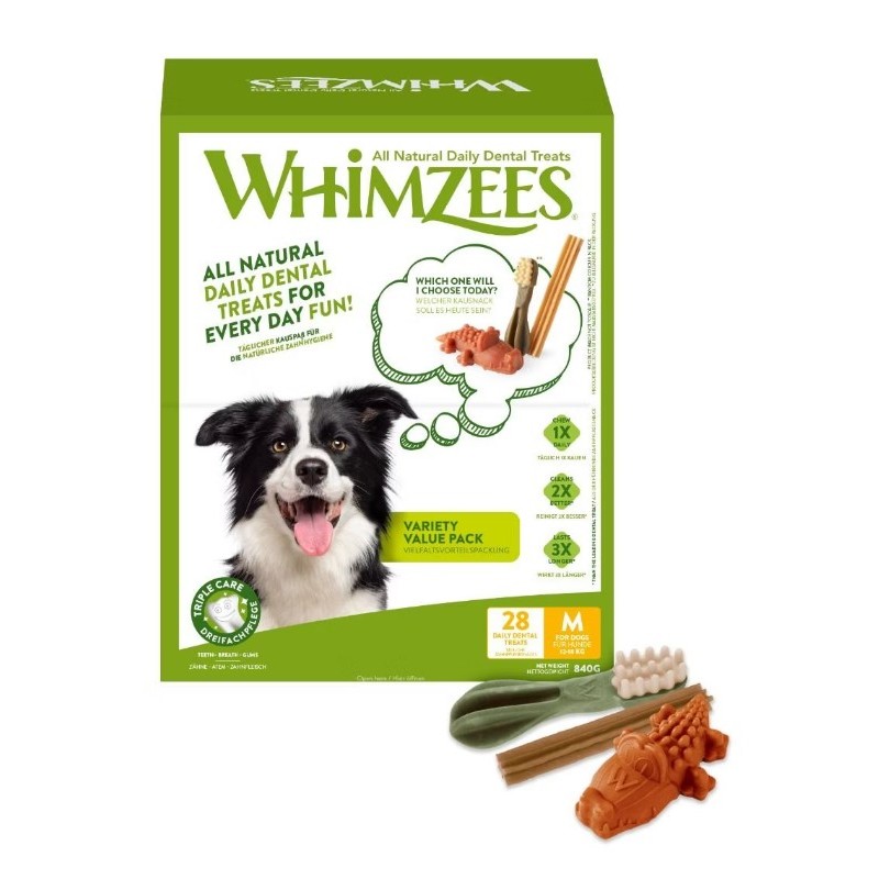 Whimzees variety box 28Stuks -Medium