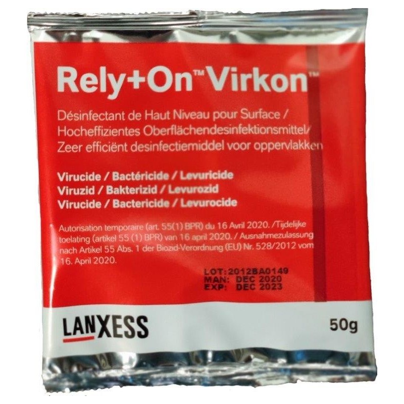 Rely+On Virkon 50gr ENKEL VERKOOP BELGIE