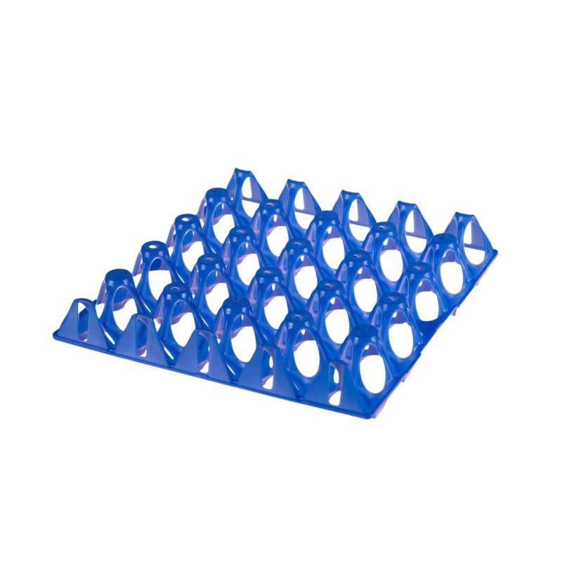Eier tray voor 20 kalkoeneieren blauw plastic