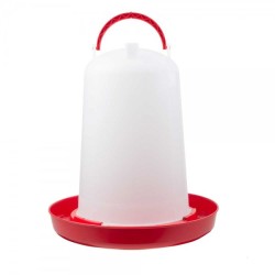 Bajonetdrinker 10L met hendel Rood met clips voor poten (L10000)