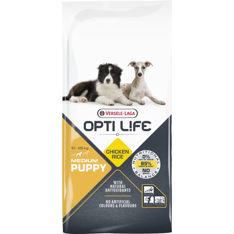 Opti Life Puppy Medium 12,5 kg (Kip)