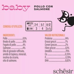 Schesir Baby - KIP/ZALM 70gr x 12 STUKS