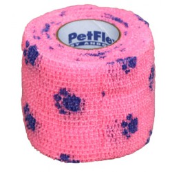 Bandage Petflex Roze Pootmotief 5 cm